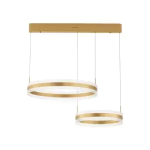 Merano - Gatineau Integrated LED Pendant Ceiling Light Gold Aluminium LED 124W 5421Lm 3000K