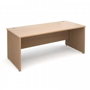 Maestro 25 PL Straight Desk 1800mm x 800mm - Beech Panel Leg Design