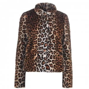 Only Vida Faux Fur Coat - Leopard