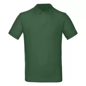 B&C Mens Inspire Polo (Pack of 2) (S) (Bottle Green)