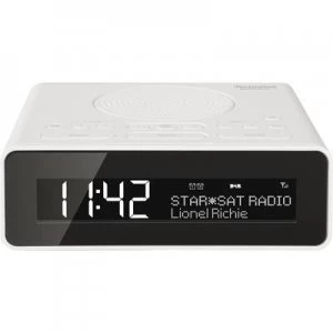 TechniSat DigitRadio 51 Radio alarm clock DAB+, FM AUX White