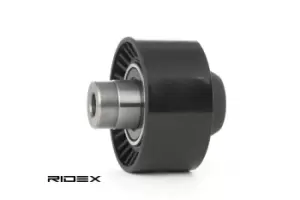 RIDEX Idler Pulley with cap 312D0053 Guide Pulley,Deflection Pulley FORD,PEUGEOT,TOYOTA,Fiesta Mk6 Schragheck (JA8, JR8)