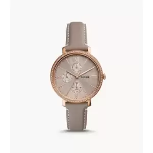 Fossil Womens Jacqueline Multifunction Eco Leather Watch - Gray