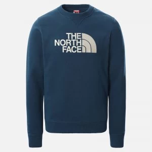 The North Face Mens Drew Peak Sweatshirt - Monterey Blue - S