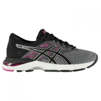 Asics Gel Flux 5 Running Shoes Ladies - Grey/Blk/Red