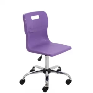 TC Office Titan Swivel Senior Chair with Castors 435-525mm, Purple