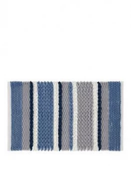 Catherine Lansfield Textured Stripe Bath Mat