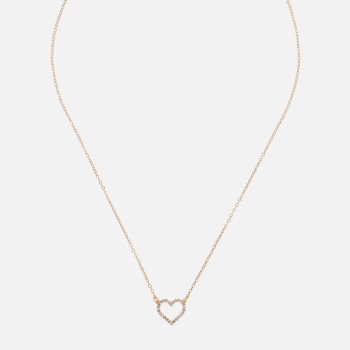 Ted Baker Womens Lendra: Crystal Heart Pendant - Gold Tone/Pastel Multi