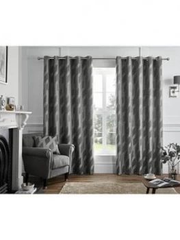 Curtina Houston Lined Eyelet Curtains