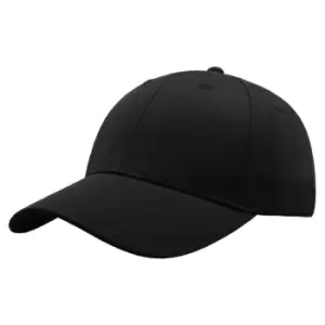 Atlantis Zoom Sports 6 Panel Baseball Cap (Pack Of 2) (One Size) (Black)