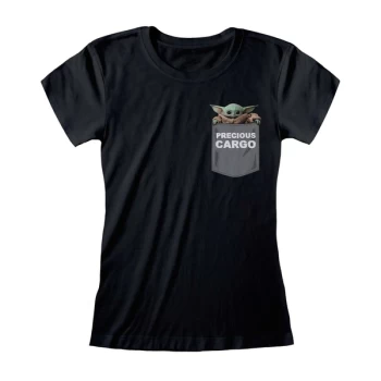 Mandalorian - Precious Cargo Pocket Womens X-Large T-Shirt - Black