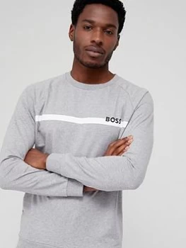 BOSS Bodywear Authentic Lounge Sweatshirt - Grey, Size L, Men