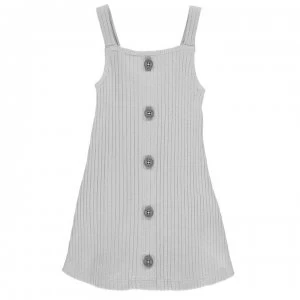 Firetrap Ribbed Dress Infant Girls - Cloud Grey