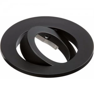 KnightsBridge Evolve Fire Rated Twist and Lock Downlight Tilt Trim Bezel - Black