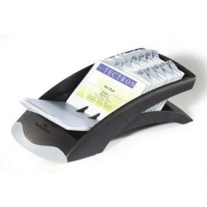 Durable VEGAS VISIFIX Desk Stand 100 pocket for 200 Business Cards