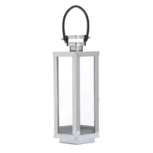 Interiors by PH Small Silver Finish Lantern