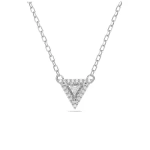 Ortyx Triangle Cut White Rhodium Plated Necklace 5642983