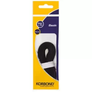 Korbond Black Elastic 6mm x 3m