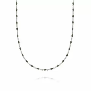 Daisy London 925 Sterling Silver Treasures Green Beaded Necklace Sterling Silver