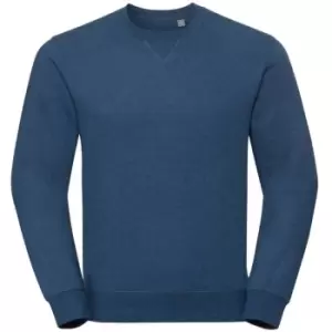 Russell Mens Authentic Melange Sweatshirt (S) (Ocean Melange)