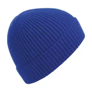 Beechfield Engineered Knit Ribbed Beanie (One Size) (Bright Royal)