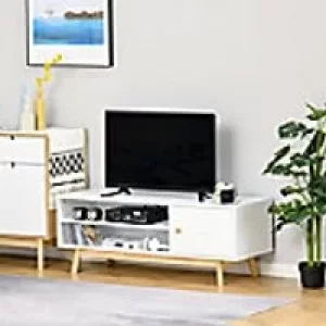 Homcom TV Stand White 395 x 445 mm