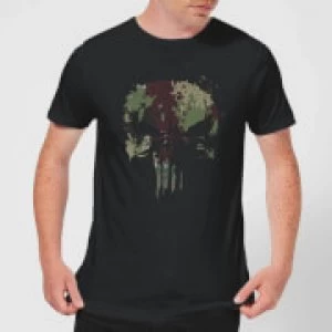 Marvel Camo Skull Mens T-Shirt - Black - XL