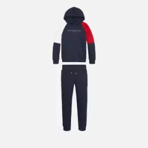 Tommy Hilfiger Boys' Essential Hooded Colorblock Set - Desert Sky - 5 Years