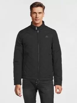 GANT Gant Quilted Jacket, Black, Size 3XL, Men