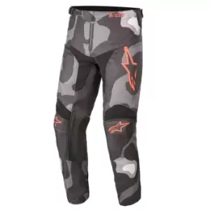 Alpinestars Youth Racer Tactical Gray Camo Red Fluo 26