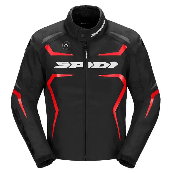 Spidi Sportmaster H2Out Black White Red Motorcycle Jacket M