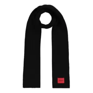 Hugo Zaff Wool Scarf Womens - Black