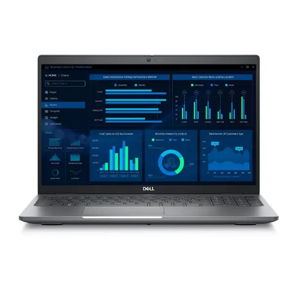 Dell Precision 15 3581 Business Laptop, 15.6" FHD Screen, Intel Core i7-13700H, NVIDIA RTX A1000, 6GB GDDR6, 32GB, 512G, Windows 11 Pro