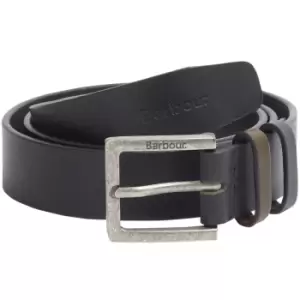 Barbour Mens Argyll Leather Belt Black Large