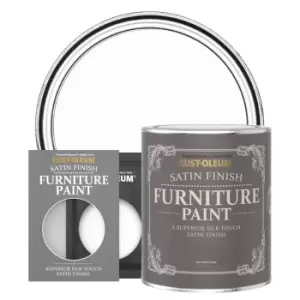 Rust-Oleum Satin Furniture & Trim Paint - CHALK White - 750ml