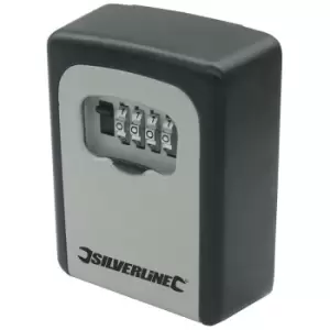 309218) Key Safe Wall-Mounted 121 x 83 x 40mm - Silverline