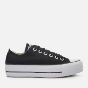 Converse Womens Chuck Taylor All Star Lift Ox Trainers - Black/White/White - UK 8