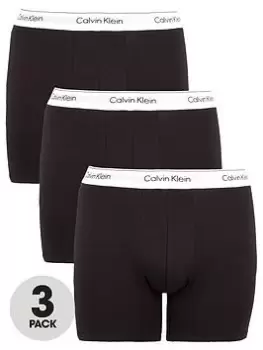 Calvin Klein Modern Cotton Stretch Plus Boxer Briefs (3 Pack) - Black, Size 3XL, Men