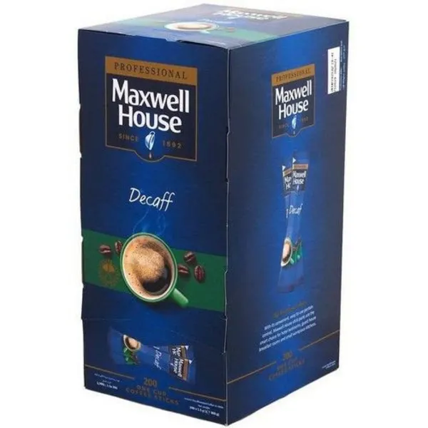 Maxwell House Instant Decaffeinated Coffee 200 Sticks Powder