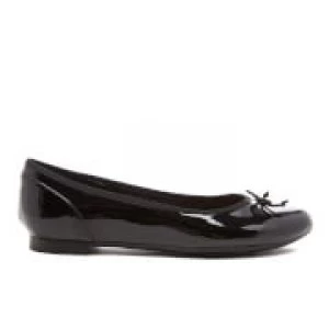 Clarks Womens Couture Patent Ballet Flats - Black - UK 8