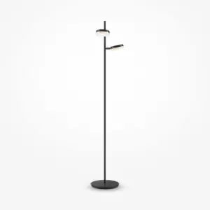 Maytoni Fad Modern 2 Light Dimmable LED Integrated Floor Lamp Matt Black 3000K