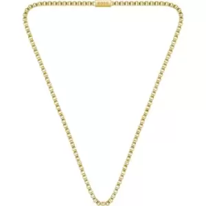 Mens Boss Gold Plated Stainless Steel Chain Chain