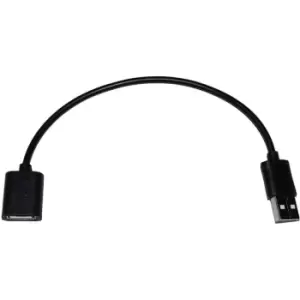 FWE USB Female To Male Extension Lead For FWE Lights - Black