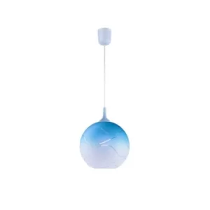 Dome Pendants Blue, 1x E27