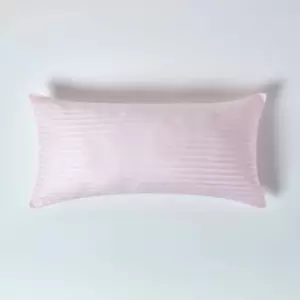 HOMESCAPES Pink Continental Egyptian Cotton Pillowcase 330 Thread Count, 40 x 80cm - Pink - Pink