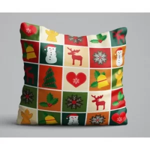 KRLNTXMAS-2 Multicolor Cushion