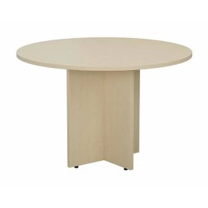 TC Office Round Meeting Table 1100mm, Maple