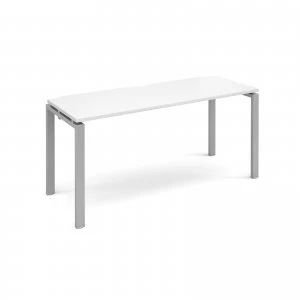 Adapt II Starter Unit Single 1600mm x 600mm - Silver Frame White top