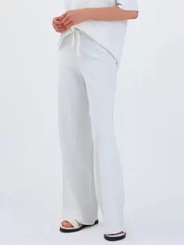 Aligne Fletcher Wide Long Knitted Trouser In Eco Viscose