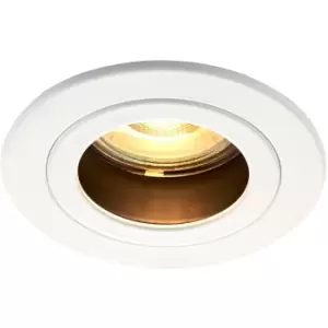 Anti-Glare Recessed Ceiling Downlight - Dimmable 50W GU10 Reflector - Matt White